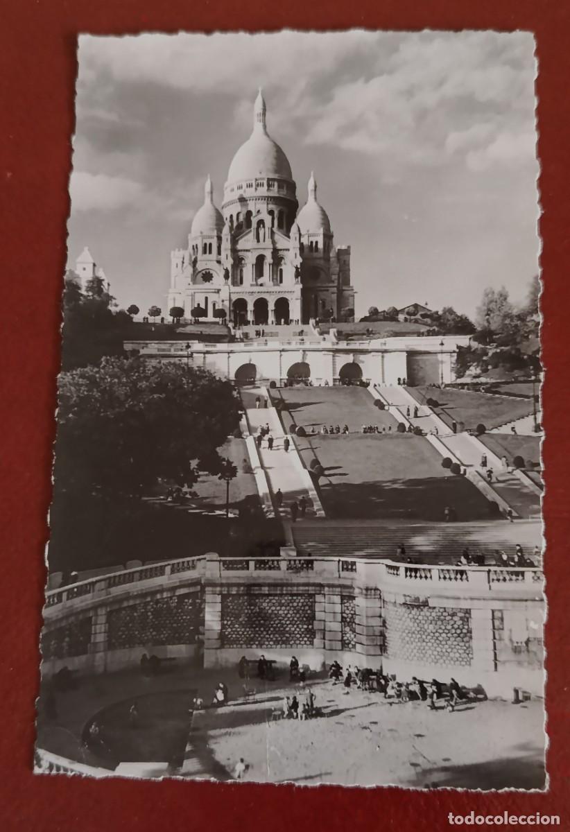 Postales: BASILICA DEL SAGRADO CORAZ&Oacute;N DE MONTMARTRE - PARIS - FRANCIA