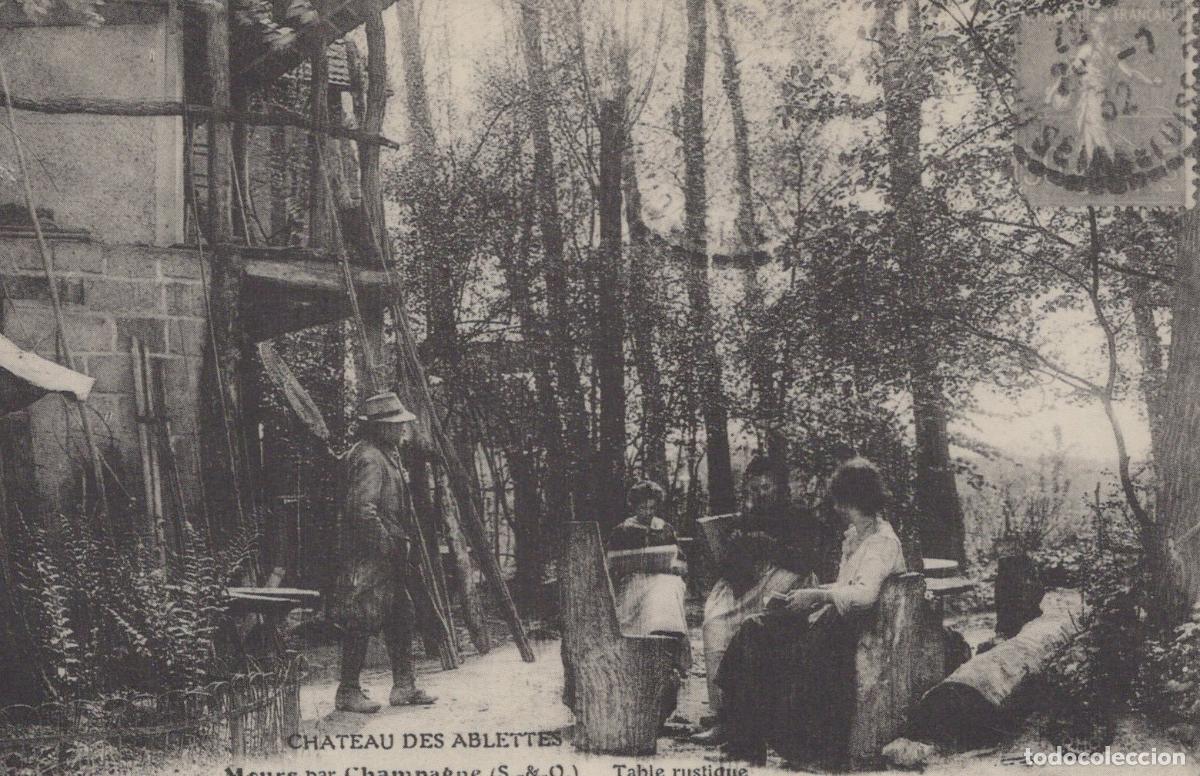 Postales: France Mours Chateau Des Ablettes Rustic Table People In Reproduction *YBC003