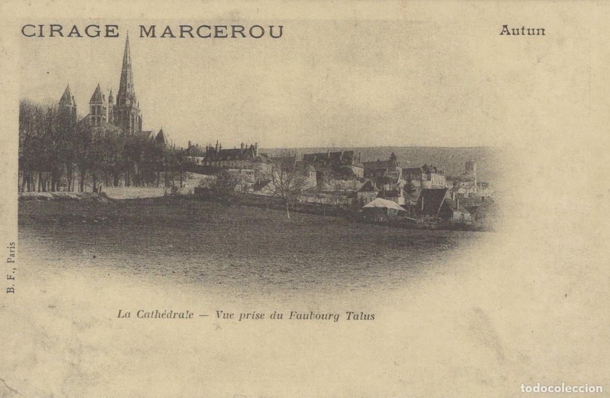 Postcards: France Autun Cathedral View From Faubourg Talus Unposted Reproduction *YBC021