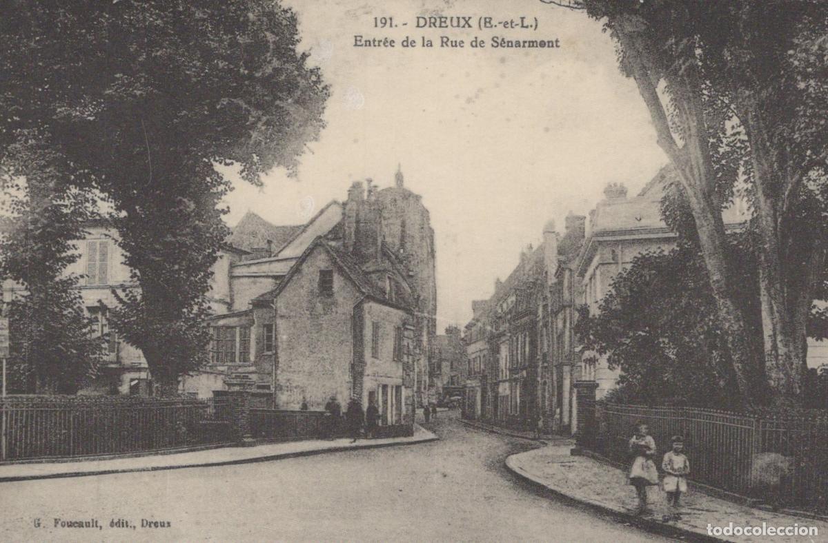 Cartoline: France Dreux Rue De S&eacute;narmont Street View With Unposted Reproduction *YBC052