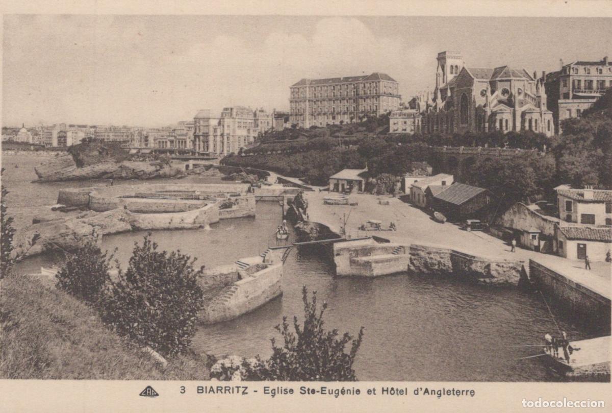 Cartoline: France Biarritz Saint Eugenie Church And Hotel D England Unposted *YBC185