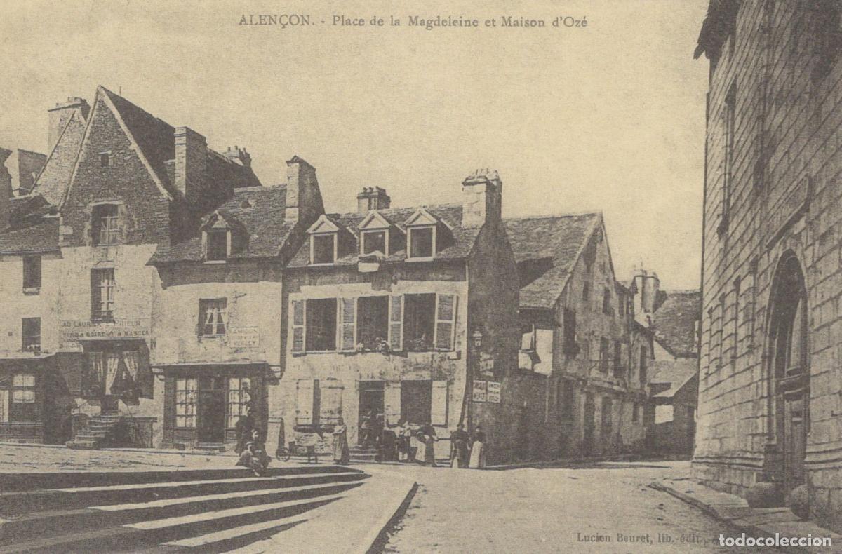Postales: France Alencon Alen&ccedil;on Place De La Madeleine And Unposted Reproduction *YBC056