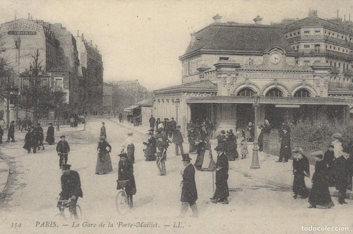 Postcards: France Paris La Station De La Porte Jersey Busy Unposted Reproduction *YBC062