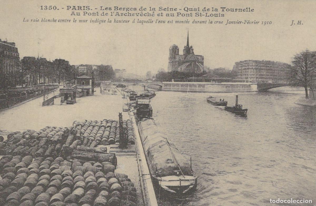Postais: France Arc De Triomphe Paris Quay De La Tournelle Unposted Reproduction *YBC103