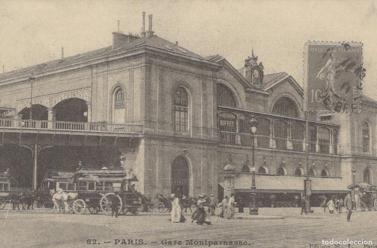 Postais: France Paris Station Montparnasse Train Station With Unposted *YBC066
