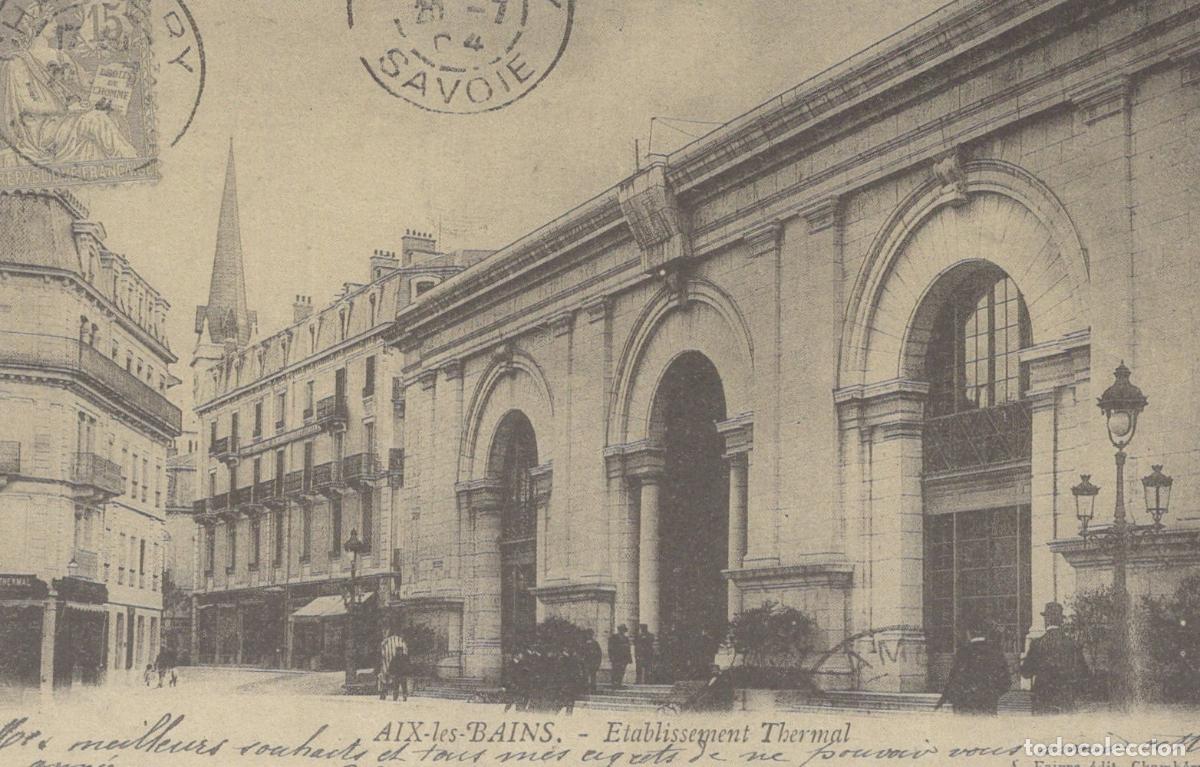 Postales: France Aix Les Bains Thermal Establishment Historic Spa Reproduction *YBC113
