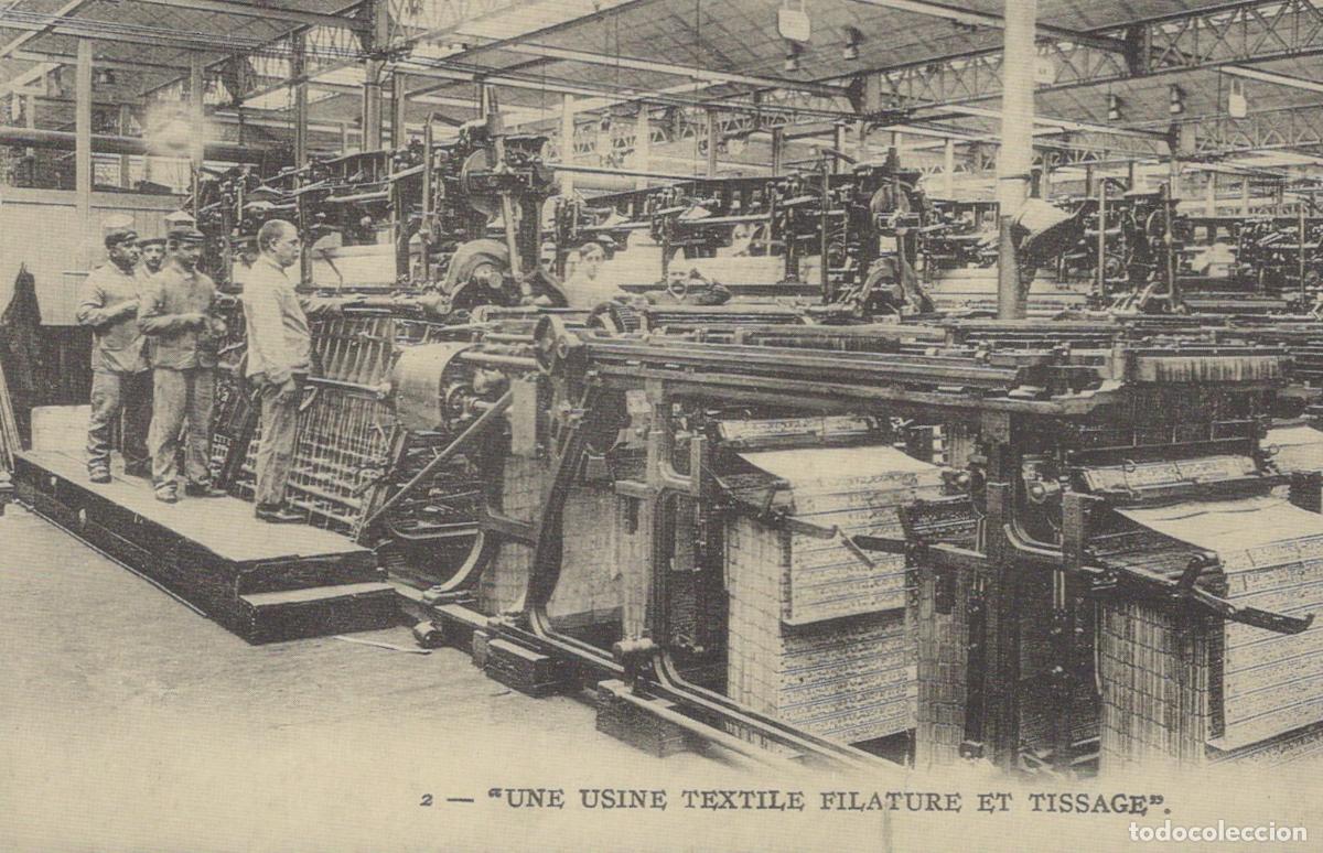 Postales: France Roubaix Picardy Textile Factory Weaving Unposted Reproduction *YBC072