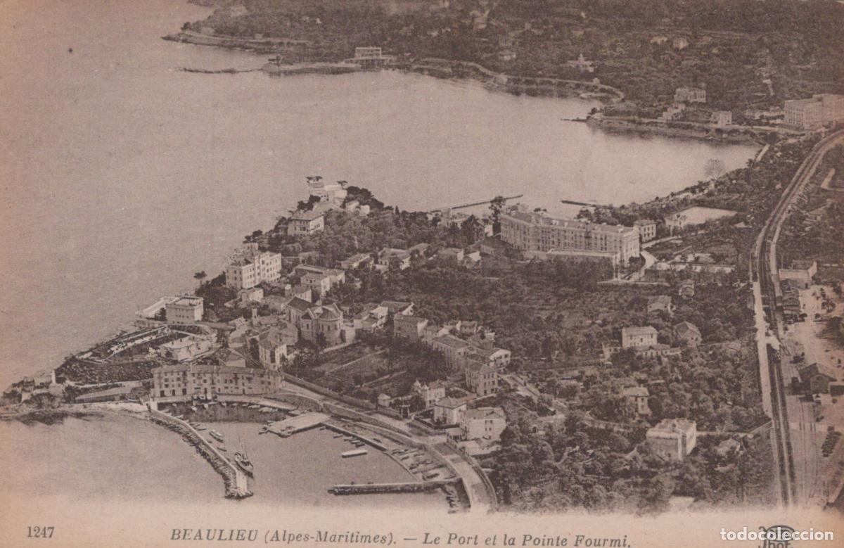 Cartes Postales: France Beaulieu Sur Mer Aerial View Of The Port And Pointe Unposted *YBC290