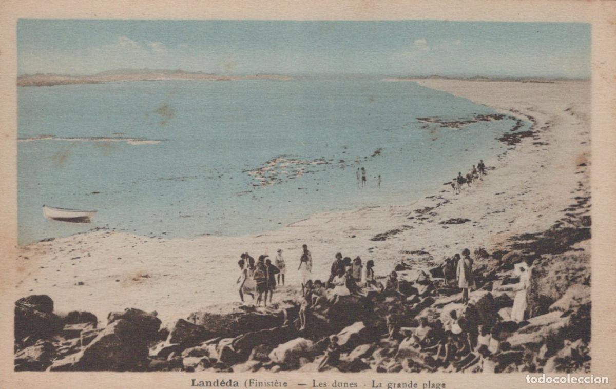 Cartes Postales: France Brittany Landeda Finistere The Dunes And The Large Beach Unposted *YBC296