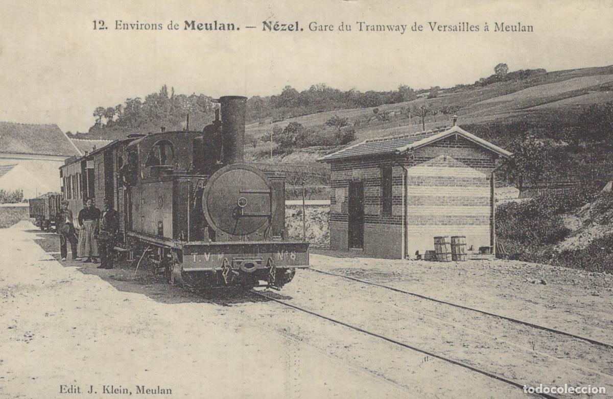 Cartes Postales: France Meulan N&eacute;zel Tramway Station Versailles To Unposted Reproduction *YBC133
