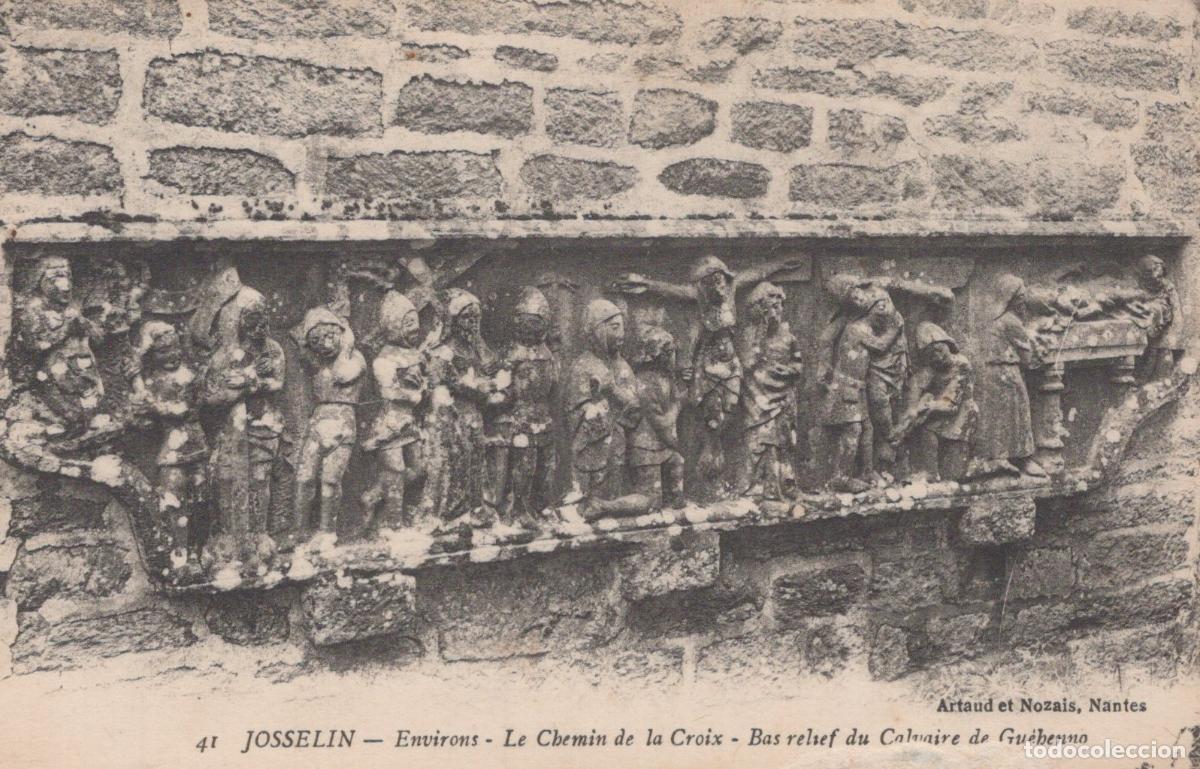 Cartes Postales: France Josselin Environs The Way Of The Cross Bas Relief Of Unposted *YBC300