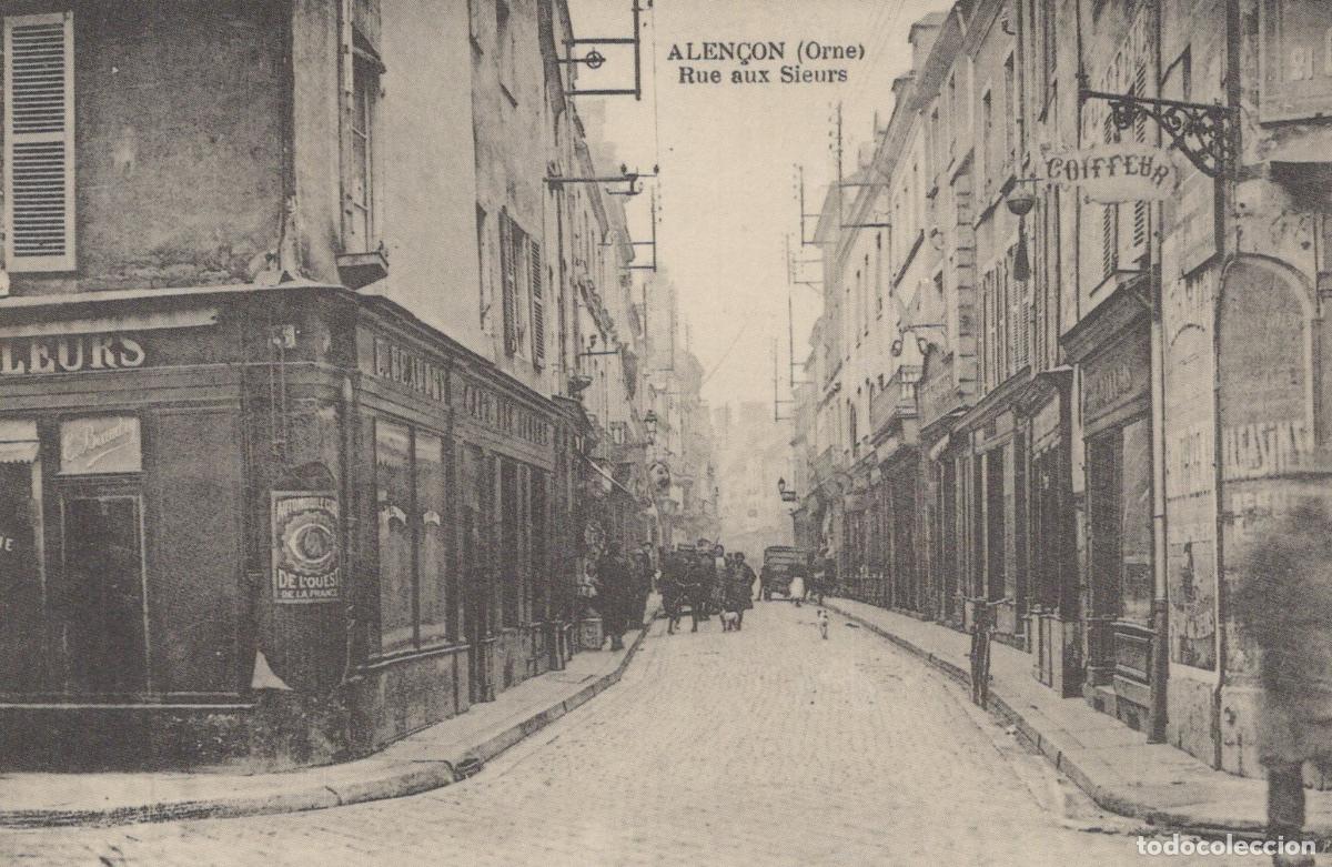 Cartes Postales: France Alencon Alen&ccedil;on Orne Rue Aux Sieurs Street Unposted Reproduction *YBC135