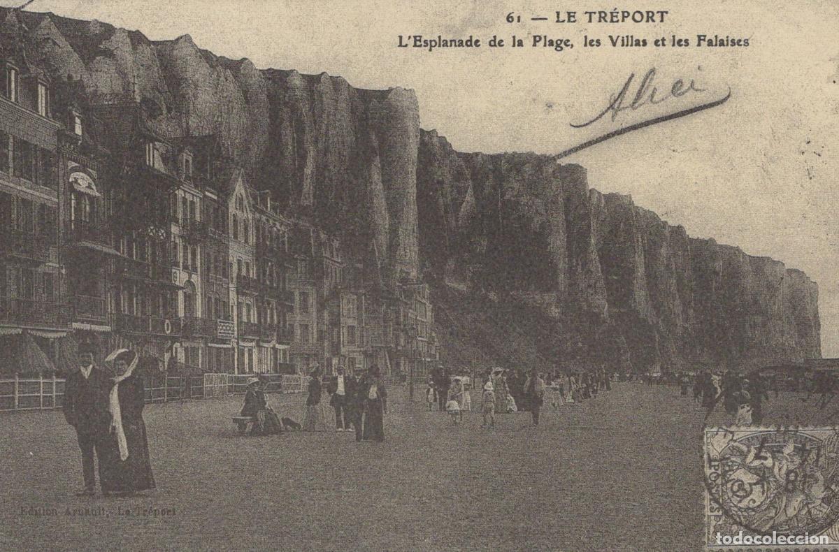 Postais: France Le Treport Le Tr&eacute;port Beach Esplanade Unposted Reproduction *YBC137