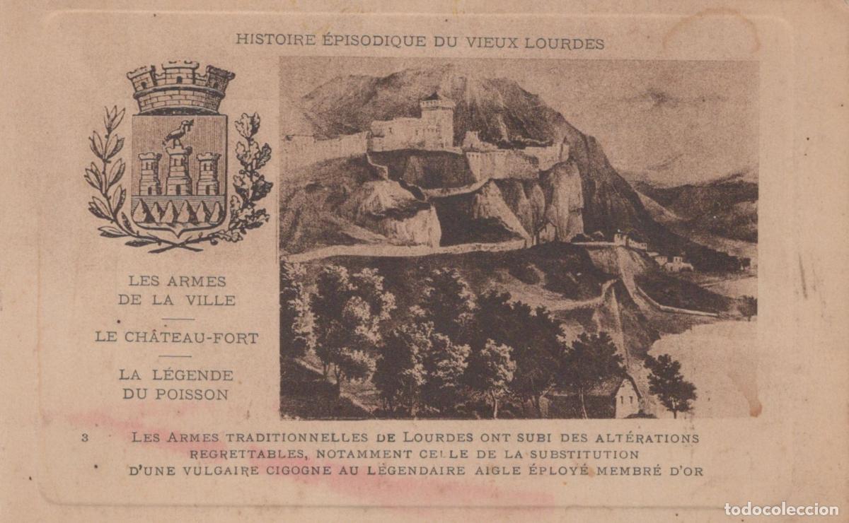 Postais: France Lourdes Castle And Coat Of Arms Unposted *YBC304