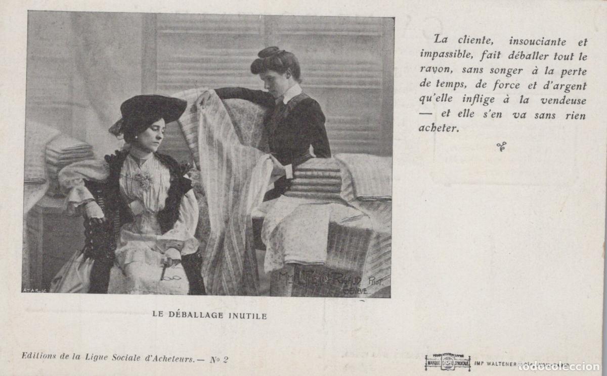 Postcards: France Lyon The Useless Unpacking Social League Of Buyers Unposted *YBC314