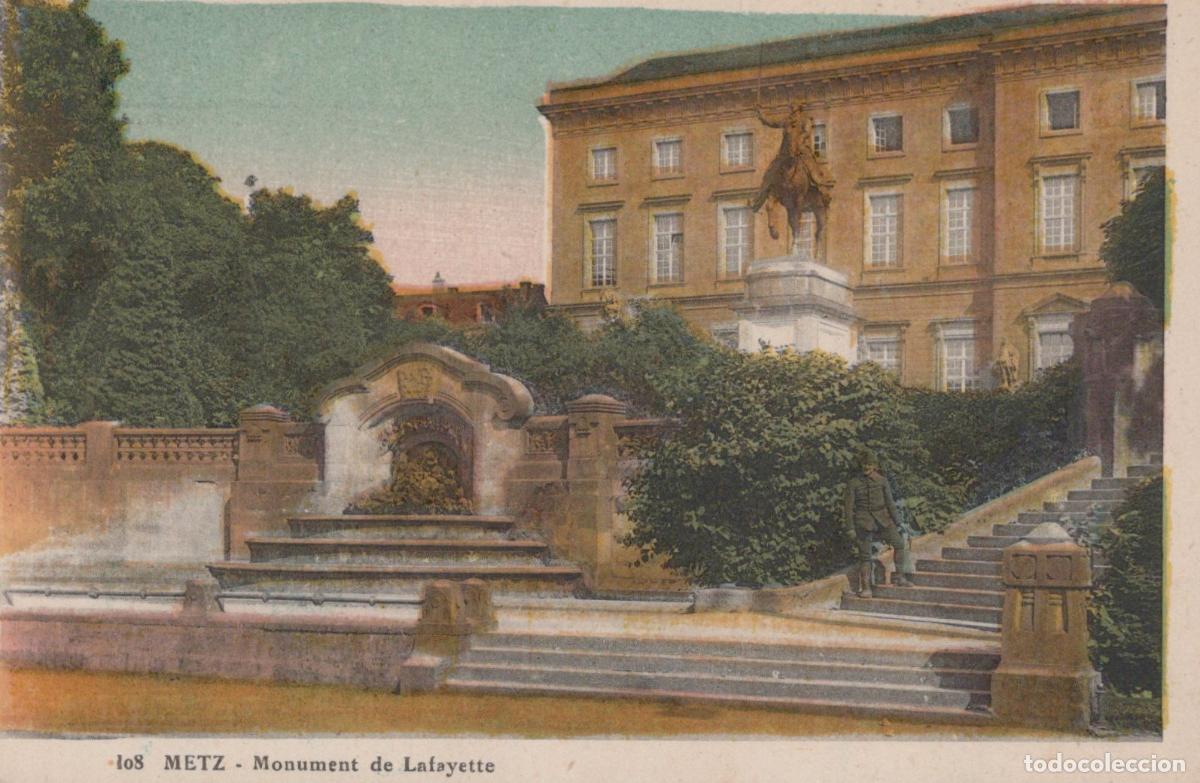 Postkarten: France Metz Lafayette Monument And Fountain Unposted *YBC459
