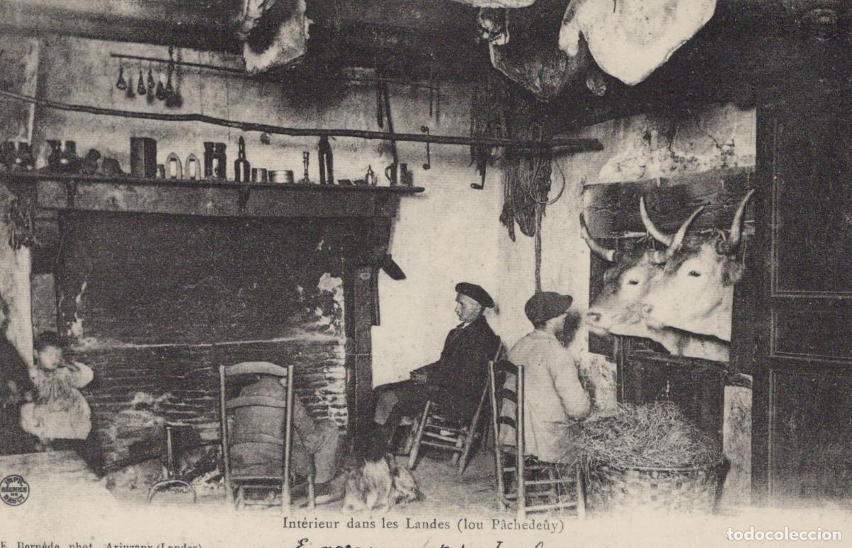 Cartoline: France Aire Interior In The Landes With People And Unposted Reproduction *YBC092