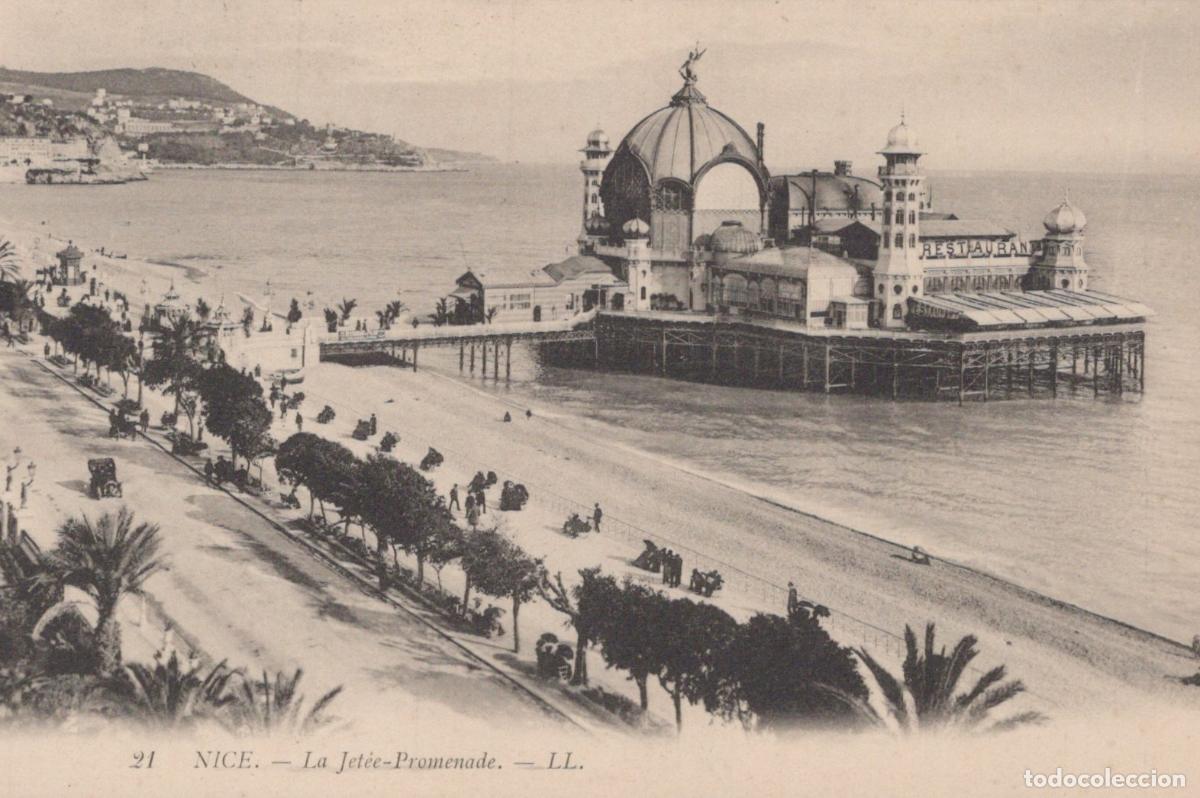 Cartoline: France Nice The Jetee Promenade Pier And Restaurant Unposted *YBC466
