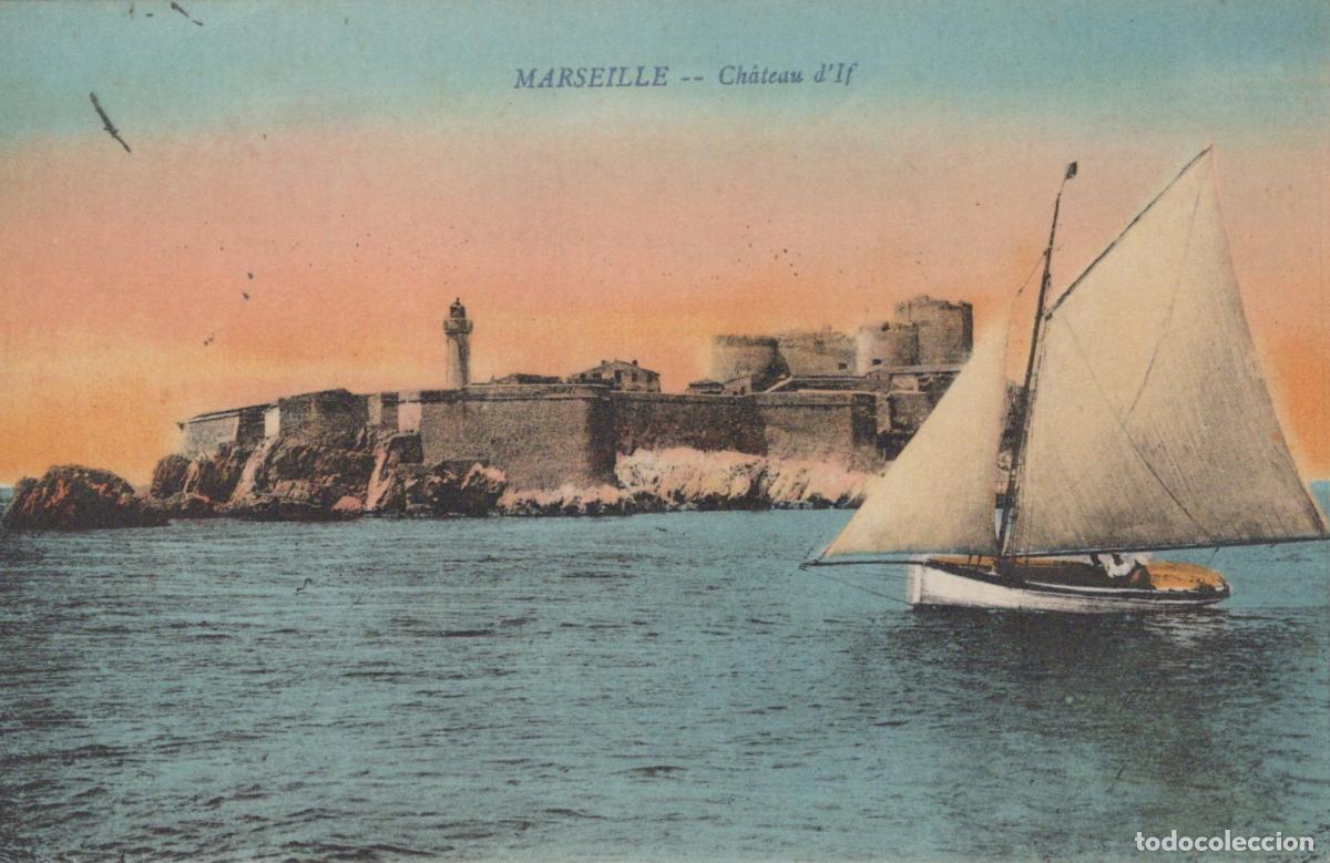 Postales: France Marseilles Chateau D If Fortress And Sailing Boat In Marseille *YBC542