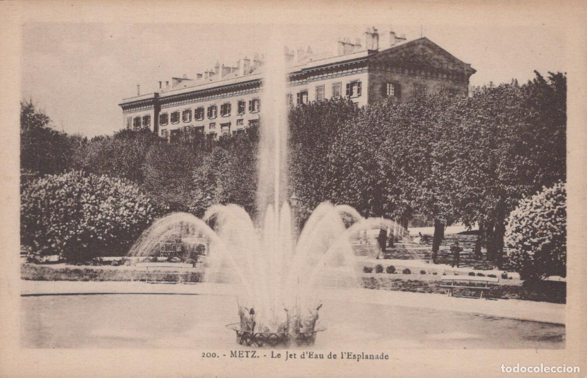 Postales: France Metz The Esplanade Fountain In The Public Park *YBC548