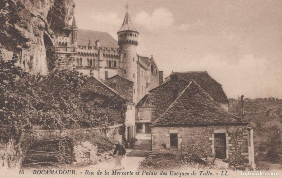 Postcards: France Rocamadour Rue De La Mercerie And Palace Of The Bishops Unposted *YBC478