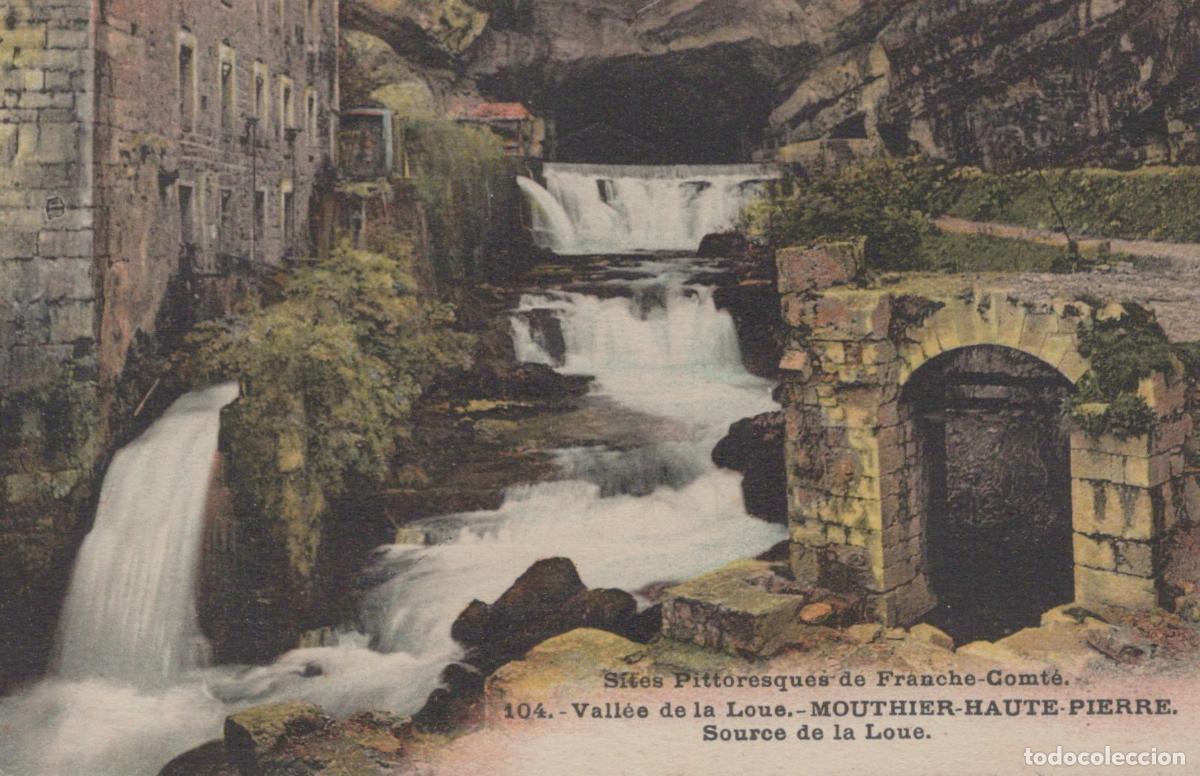 Postcards: France Mouthier Haute Pierre Source Of The Loue River Franche Unposted *YBC556
