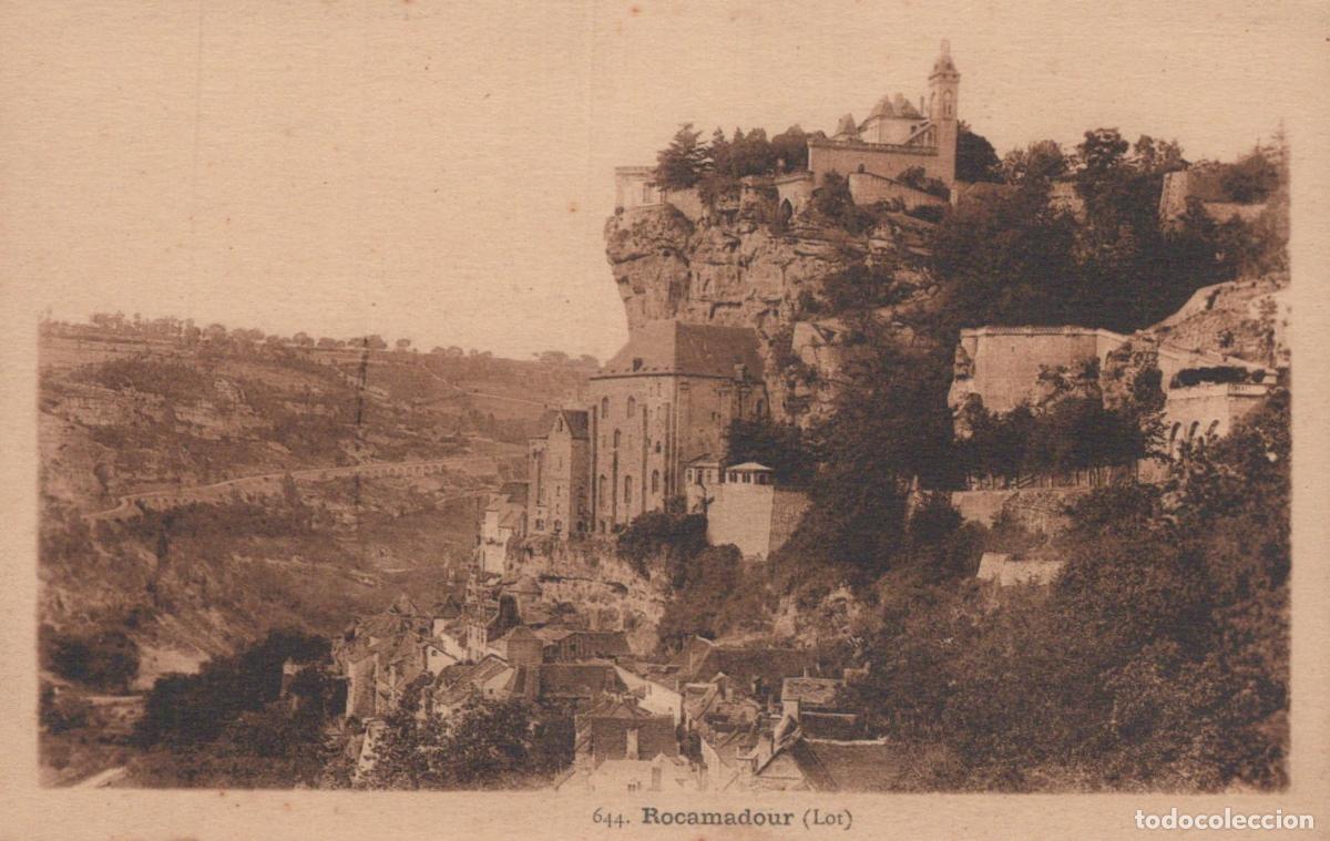 Postkarten: France Rocamadour Village And Castle On The Cliffside In Unposted *YBC253