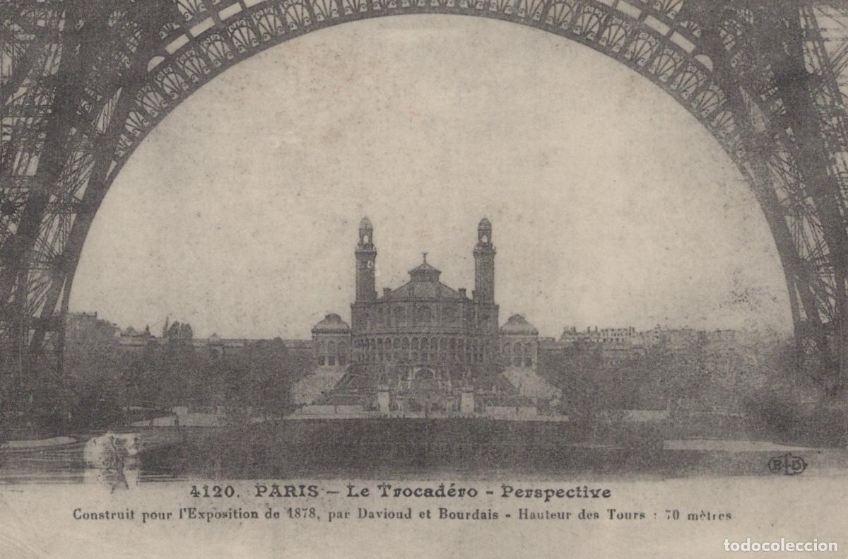 Postkarten: France Tour Eiffel Paris Trocadero Palace Unposted Reproduction *YBC122