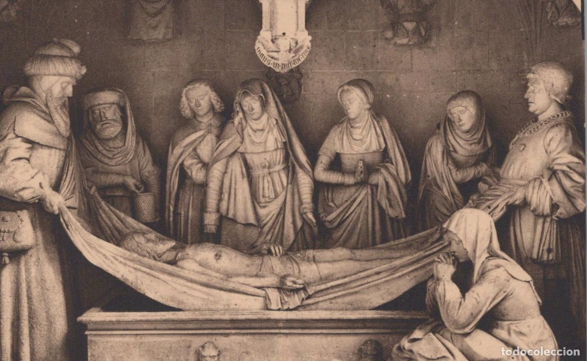 Postales: France Solesmes The Entombment Of Christ Sculpture In Abbey Unposted *YBC646