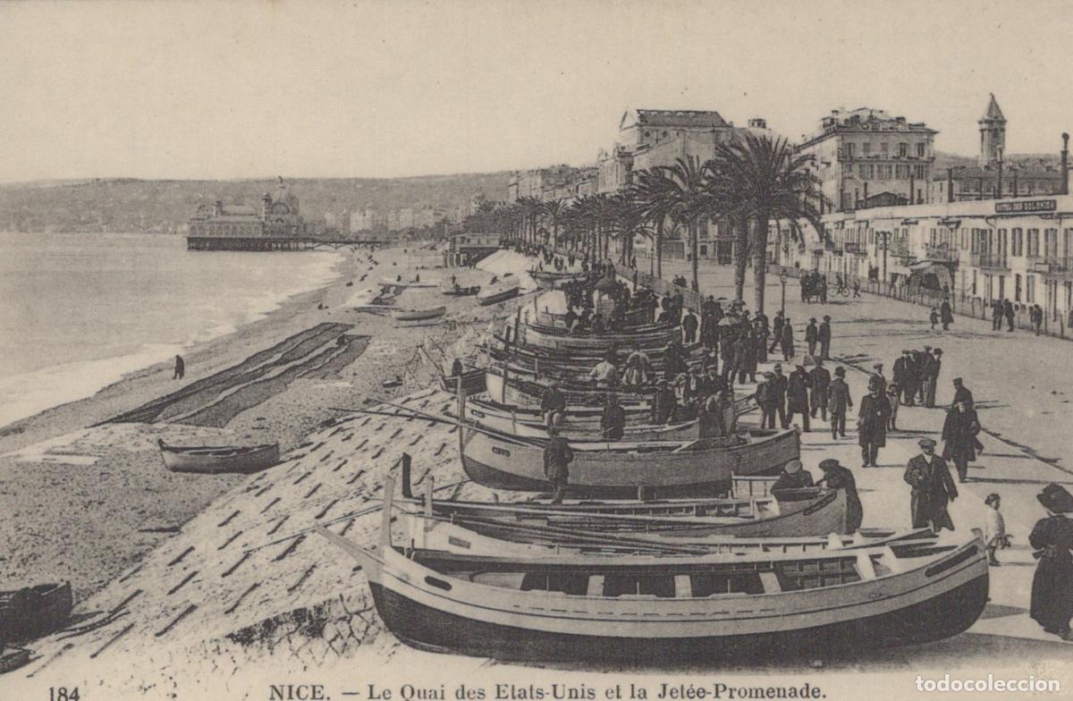 Postales: France Nice Quay Des Etats United And Jetty Unposted Reproduction *YBC124