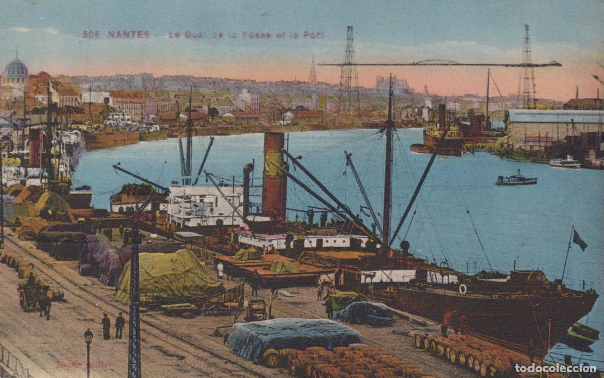 Postcards: France Nantes Quay De La Foss And The Port Unposted *YBC208