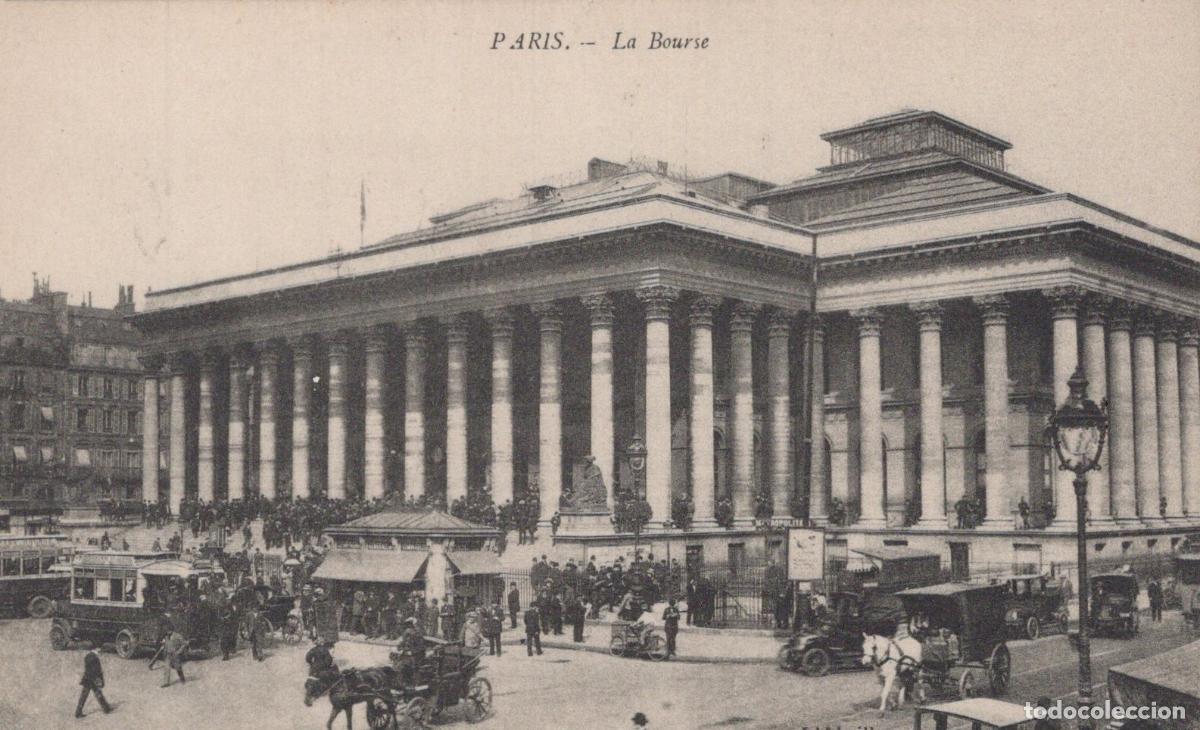 Postcards: France Arc De Triomphe Paris Stock Exchange Stock Exchange Building *YBC263