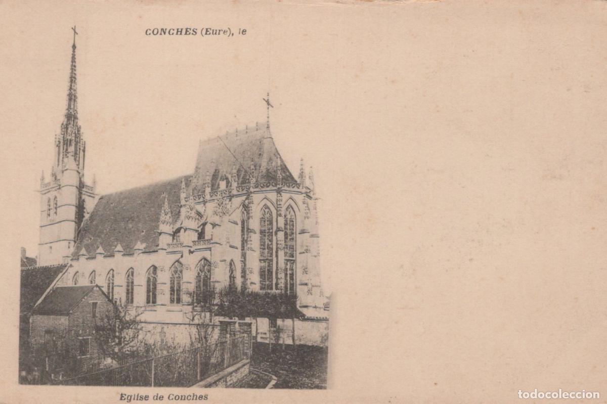 Postcards: France Conches En Ouche Church Of Saint Foy In Normandy Unposted *YBC212