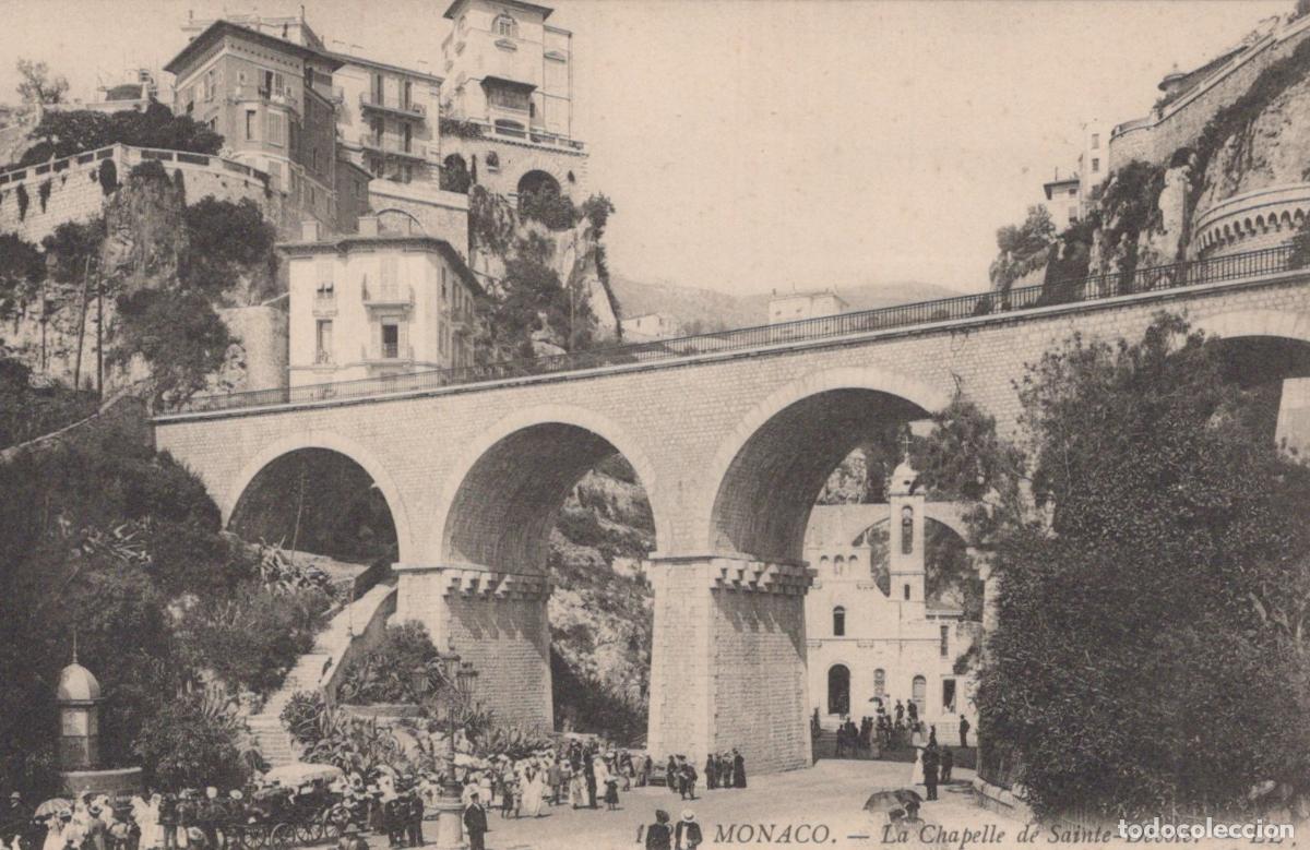 Postcards: Monaco Monaco Saint Devote Chapel And Viaduct Vintage Street Unposted *YBC712