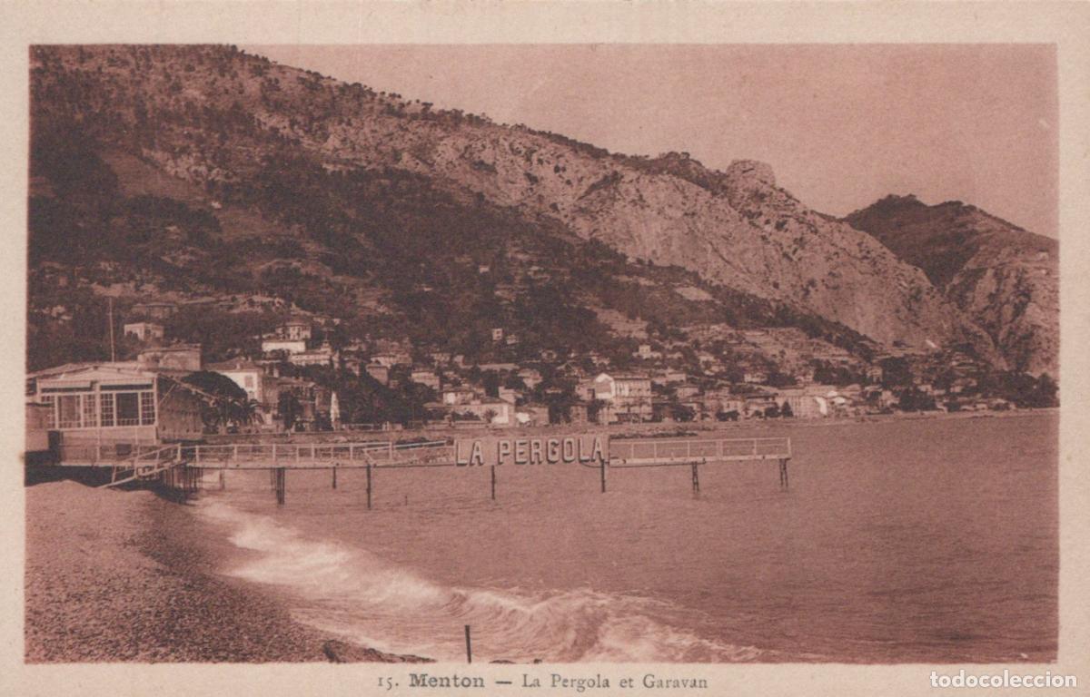 Postkarten: France Menton La Pergola And Garavan Beach View Unposted *YBC220