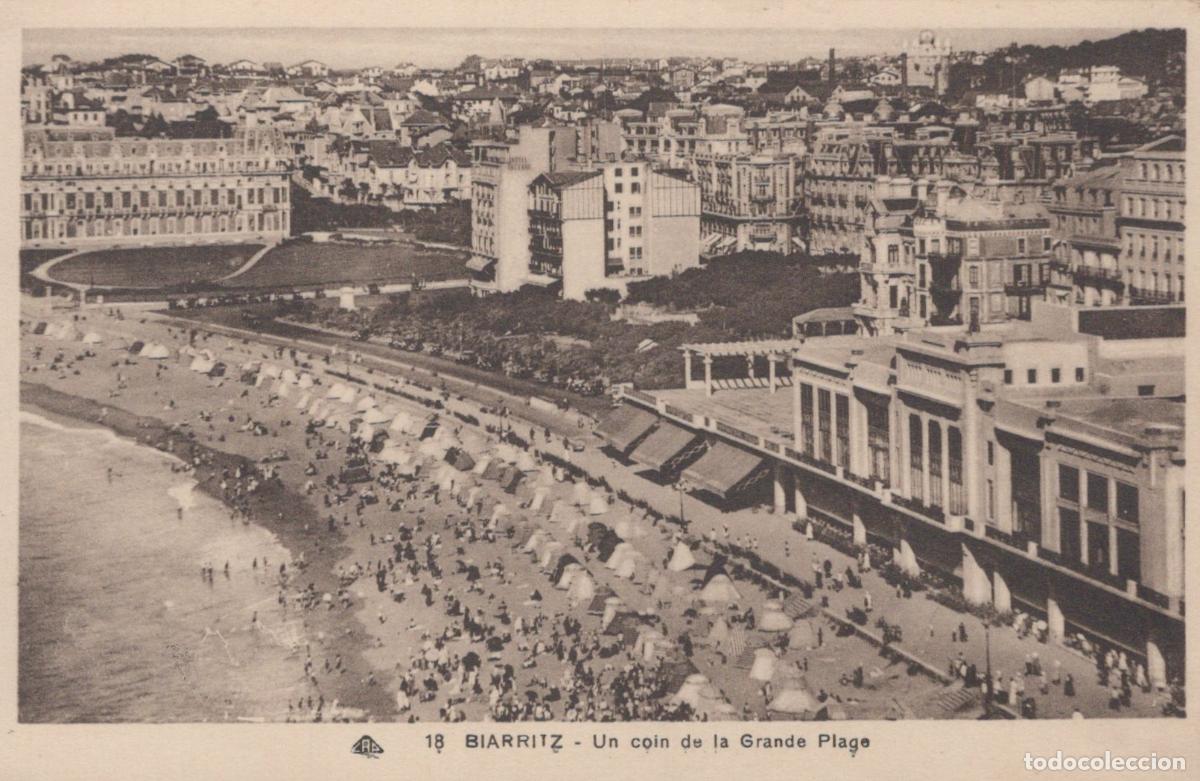 Postais: France Biarritz A Corner Of The Grande Beach Beach Unposted *YBC718