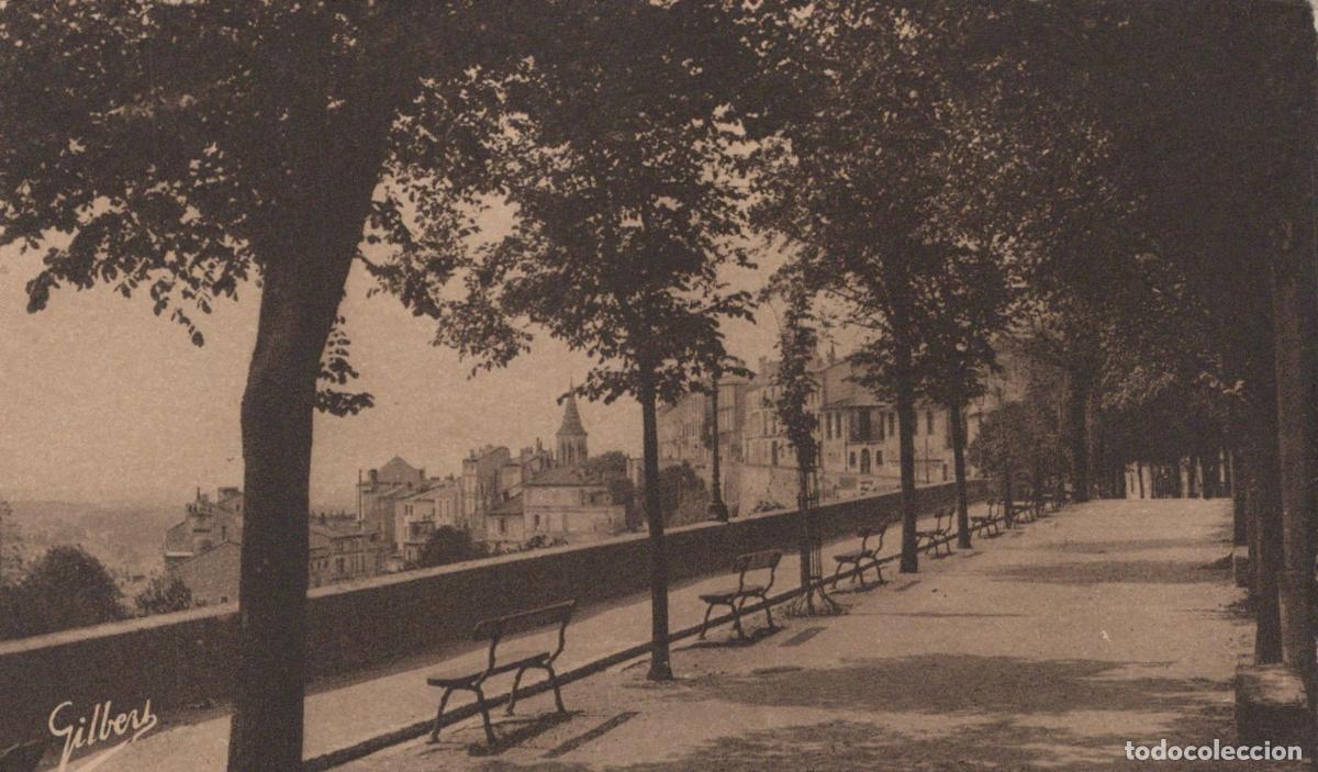 Postcards: France Angouleme View Of The Ramparts Promenade Unposted *YBC504
