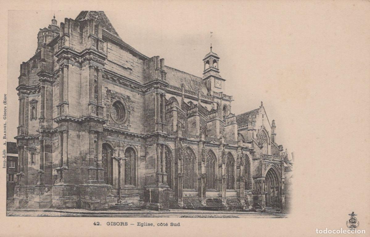 Postcards: France Gisors South Side Of The Church Architectural View Unposted *YBC775