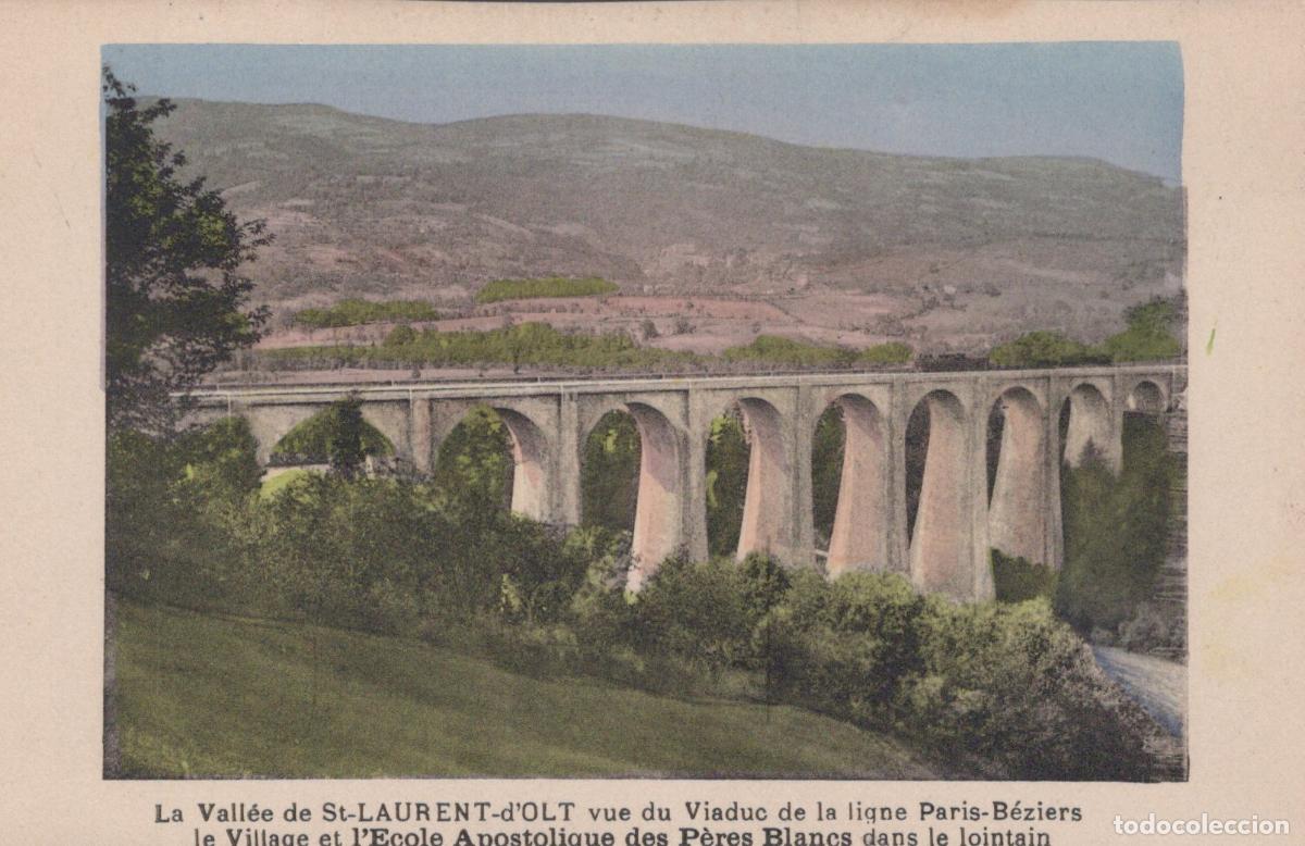 Postcards: France Bozouls Saint Laurent D Olt Valley And Railway Viaduct Unposted *YBC228
