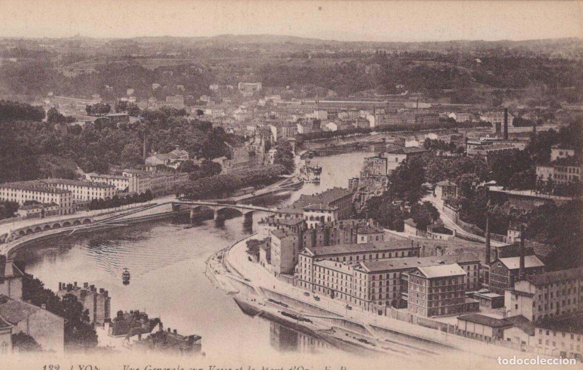 Postales: France Lyon General View Of The Saone River And Mont D'Or In Unposted *YBC361