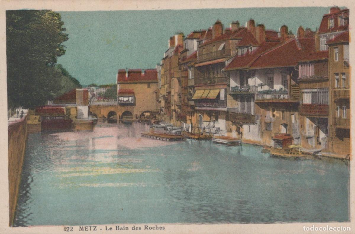 Postcards: France Metz The Bain Des Roches Along The River Unposted *YBC824