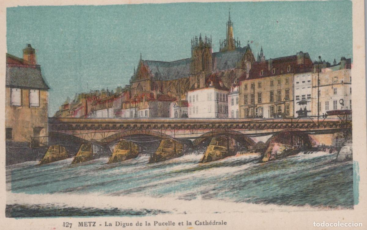 Postcards: France Metz La Digue De La Virgine And The Cathedral Unposted *YBC826