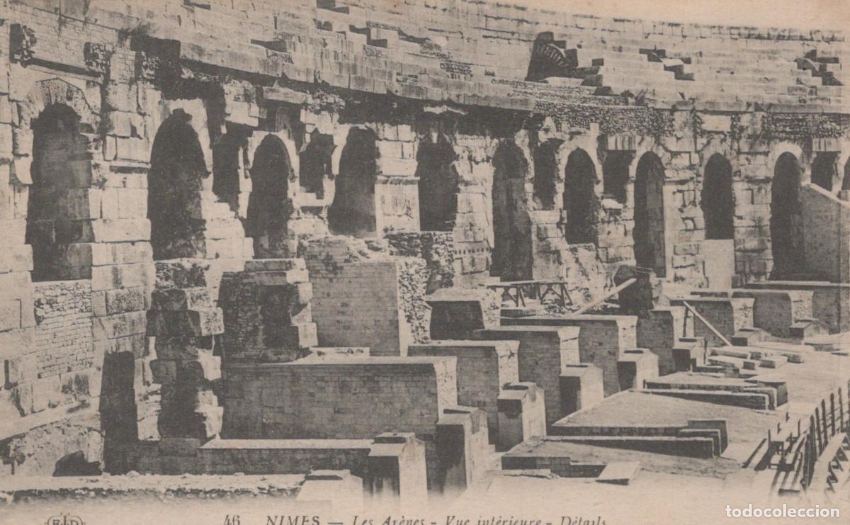 Postcards: France N&icirc;mes Nimes Arena Interior View Details Novel Unposted *YBC234