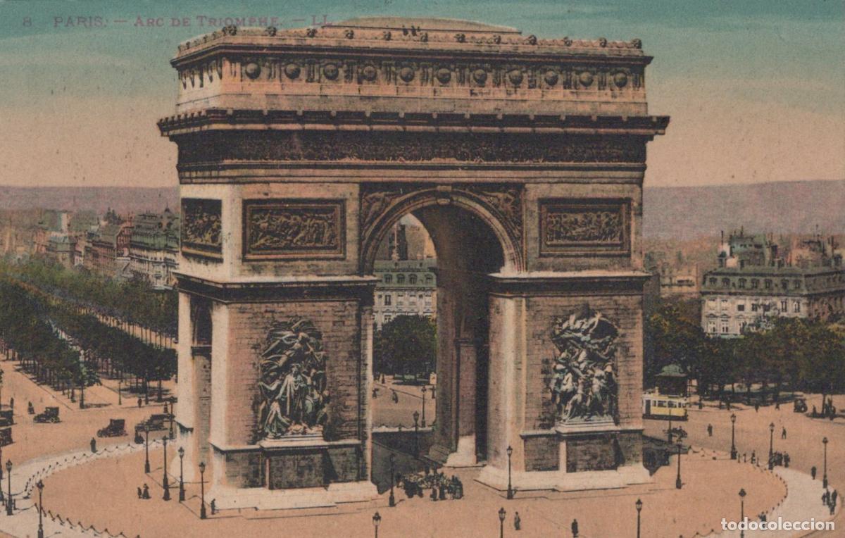 Postcards: France Arc De Triomphe In Paris Historic View Unposted *YBC832