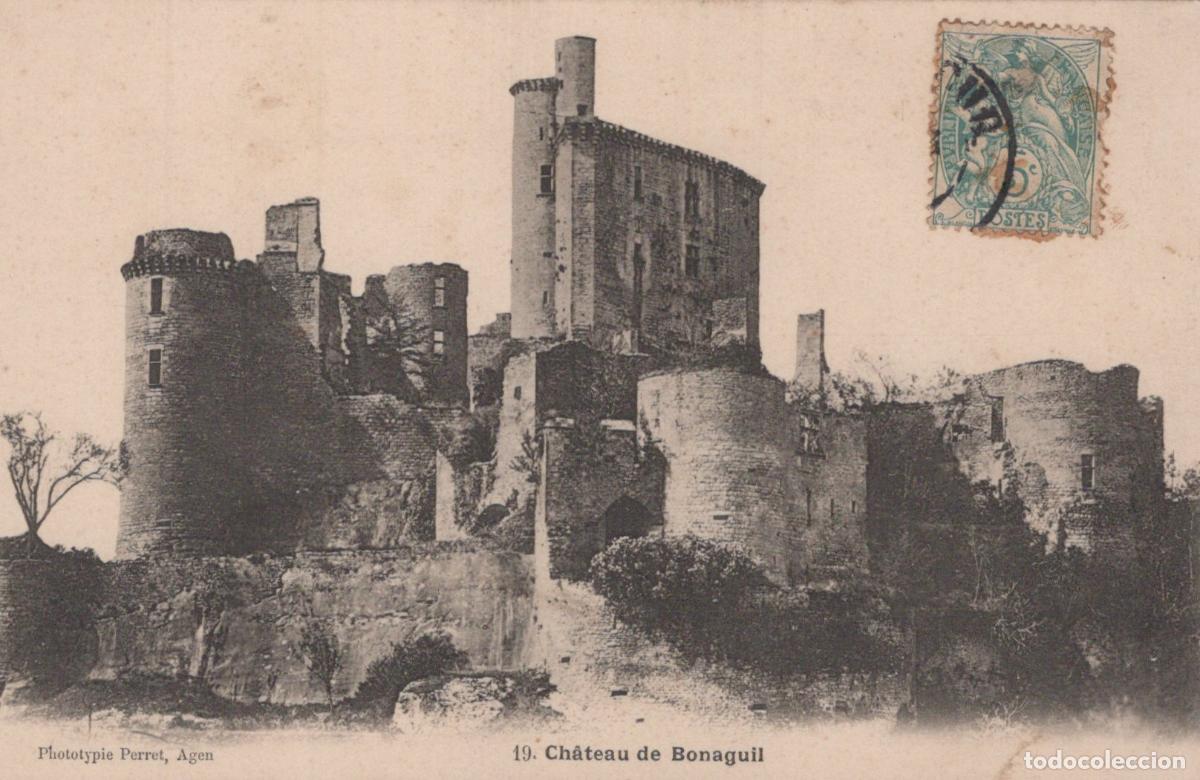 Postcards: France Agen Chateau De Bonaguil Historic Medieval Castle Ruins *YBC240