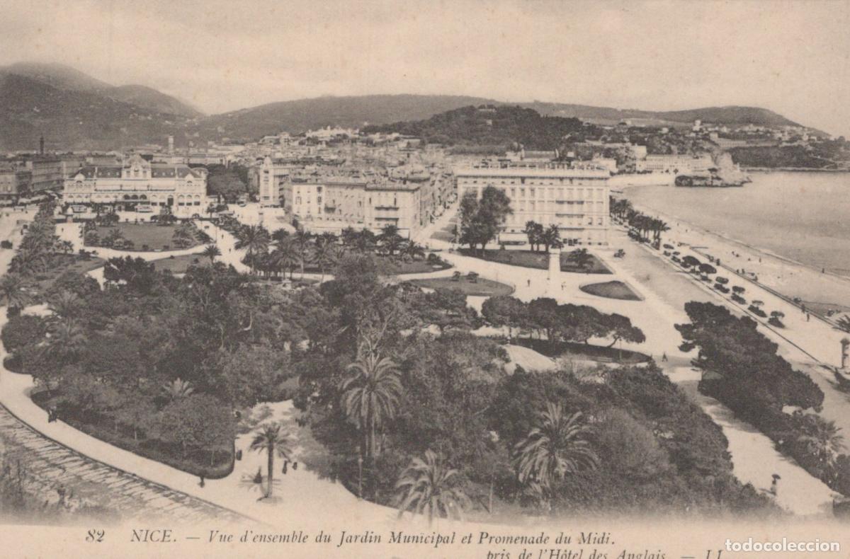 Postcards: France Nice View Of The Municipal Garden And Promenade Du Midi Unposted *YBC244