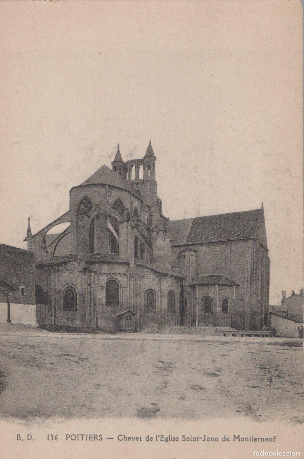 Postcards: France Poitiers Chevet Of The Church Of Saint Jean De Montierneuf *YBC855