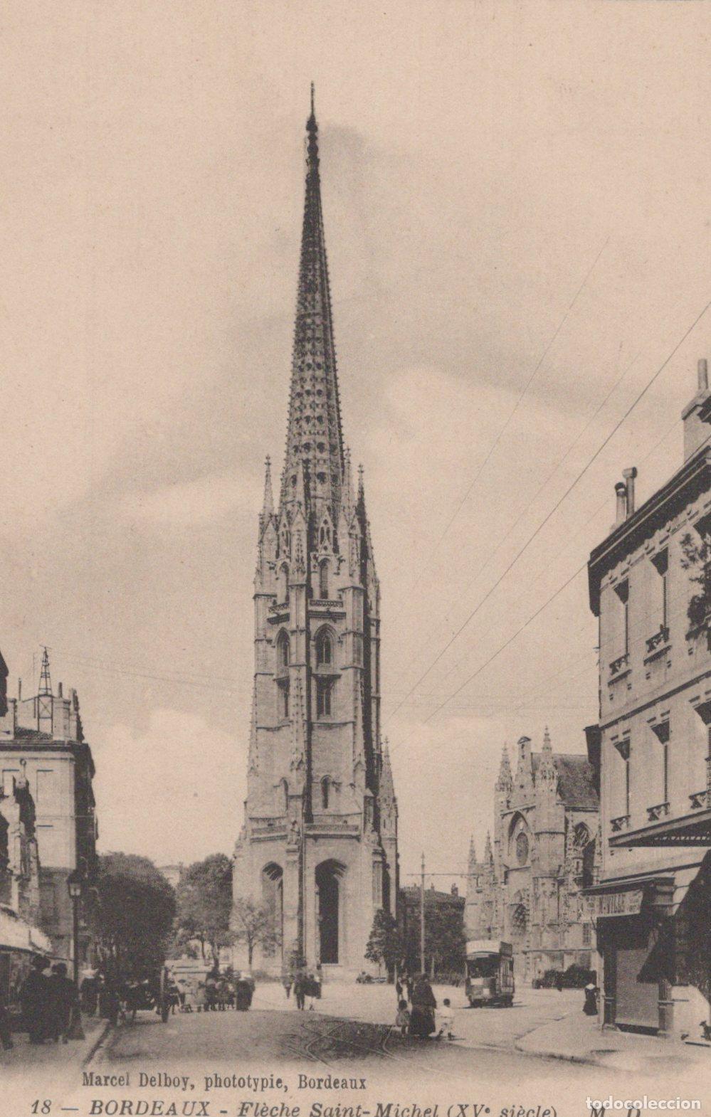 Postcards: France Bordeaux Saint Michel Spire 15th Century *YBC857