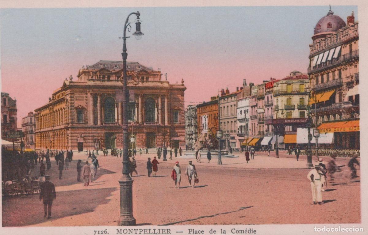 Postcards: France Montpellier Place De La Comedie Opera House And Square Unposted *YBC617
