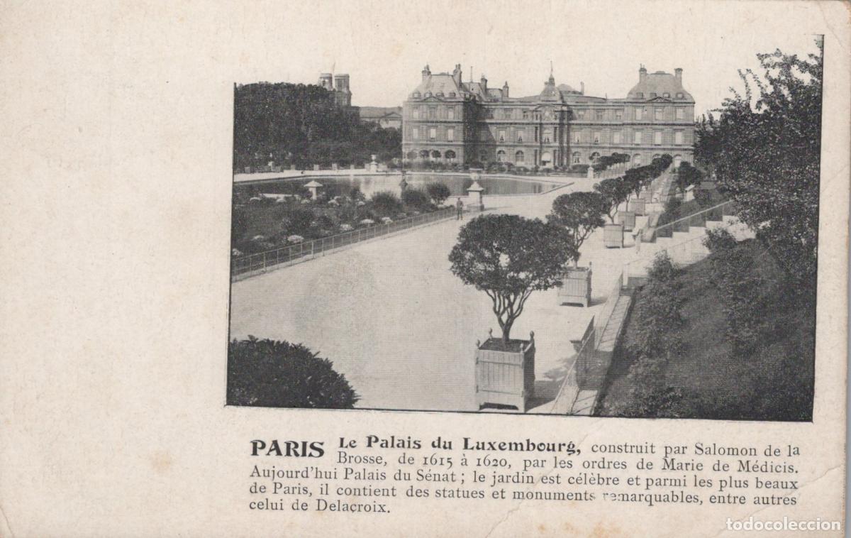 Postcards: France Statues Luxembourg Palace And Gardens In Paris Unposted *YBC395